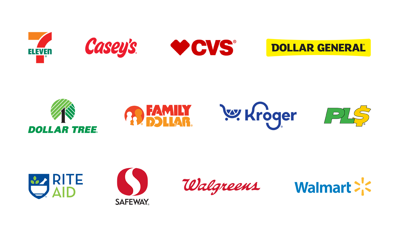 Retailer logos